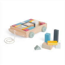 Load image into Gallery viewer, Bigjigs Pull Along Brick Cart The Bubble Room Toy Store Dublin