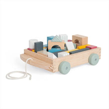 Load image into Gallery viewer, Bigjigs Pull Along Brick Cart The Bubble Room Toy Store Dublin