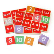 Load image into Gallery viewer, Bigjigs Multiply &amp; Divide Bingo The Bubble Room Toy Store Dublin