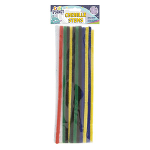 Chenille Stems (20pk) - 6 Vivid Colours (300mm)