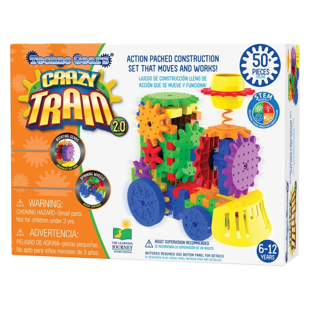 Techno Gears Train 50+ Pieces The Bubble Room Toy Store Dublin