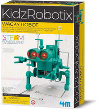 Load image into Gallery viewer, 4M KidzRobotix Wacky Walking Robot The Bubble Room Toy Store Dublin