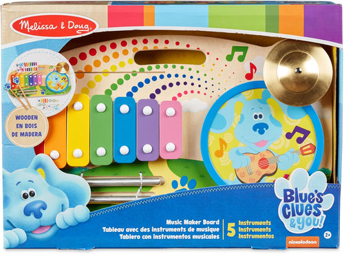 Melissa & Doug Blue's Clues & You! Wooden Music Maker Board The Bubble Room Toy Store Dublin