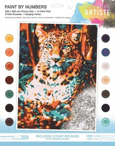 Docrafts Paint by Numbers Resting Leopard