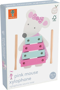 Orange Tree Pink Mouse Wooden Xylophone The Bubble Room Toy Store Dublin