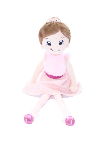 Cubbies Rag Doll Darina   Brunette Ballerina The Bubble Room Toy Store Dublin