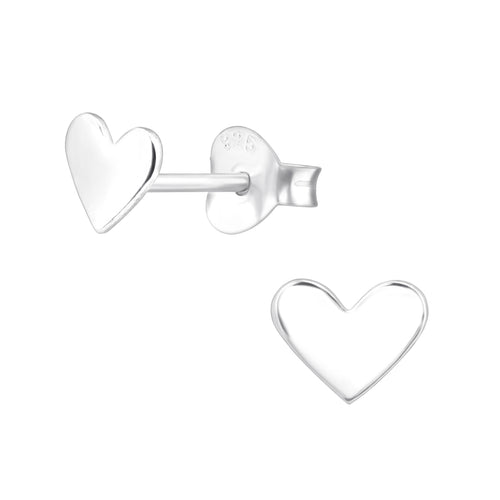 Heart Earrings (Sterling Silver)