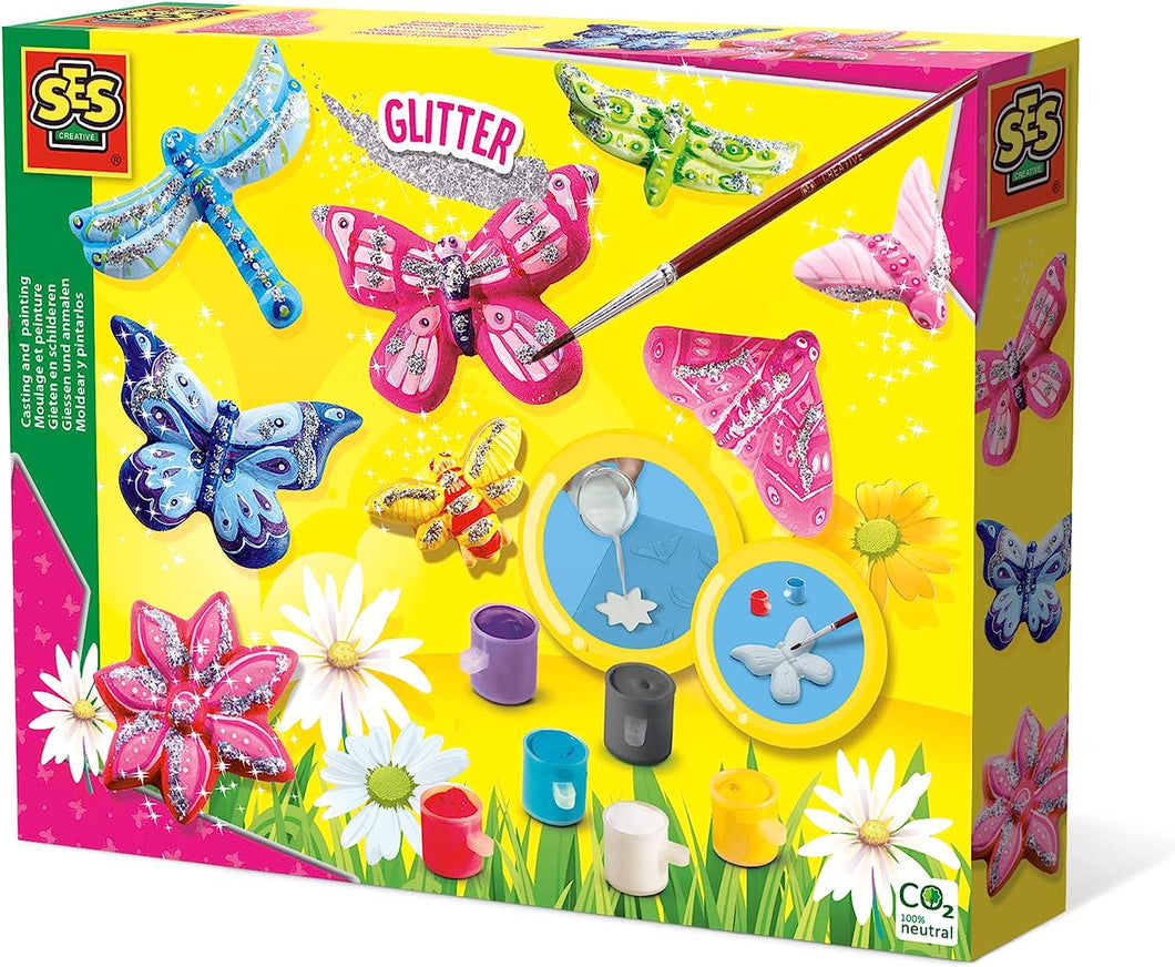 SES Butterfly Glitter Casting and Painting Kit