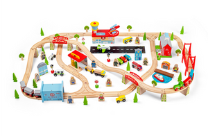 Bigjigs Transportation Train Set The Bubble Room Toy Store Dublin