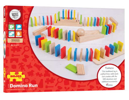 Bigjigs Wooden Domino Run Game The Bubble Room Toy Store Dublin