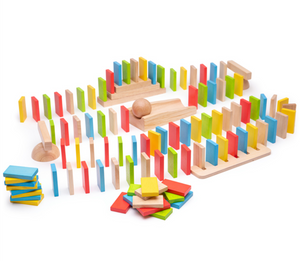 Bigjigs Wooden Domino Run Game The Bubble Room Toy Store Dublin