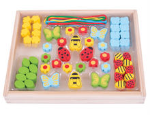 Load image into Gallery viewer, Bigjigs Bead Box (Garden) The Bubble Room Toy Store Dublin