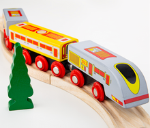 Load image into Gallery viewer, Bigjigs Bullet Train The Bubble Room Toy Store Dublin