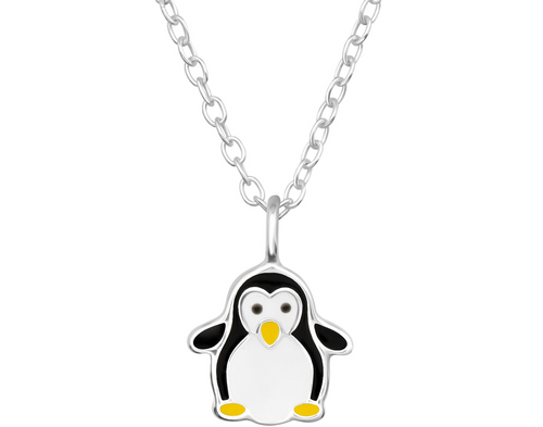 Penguin Necklace (Sterling Silver) The Bubble Room Dublin