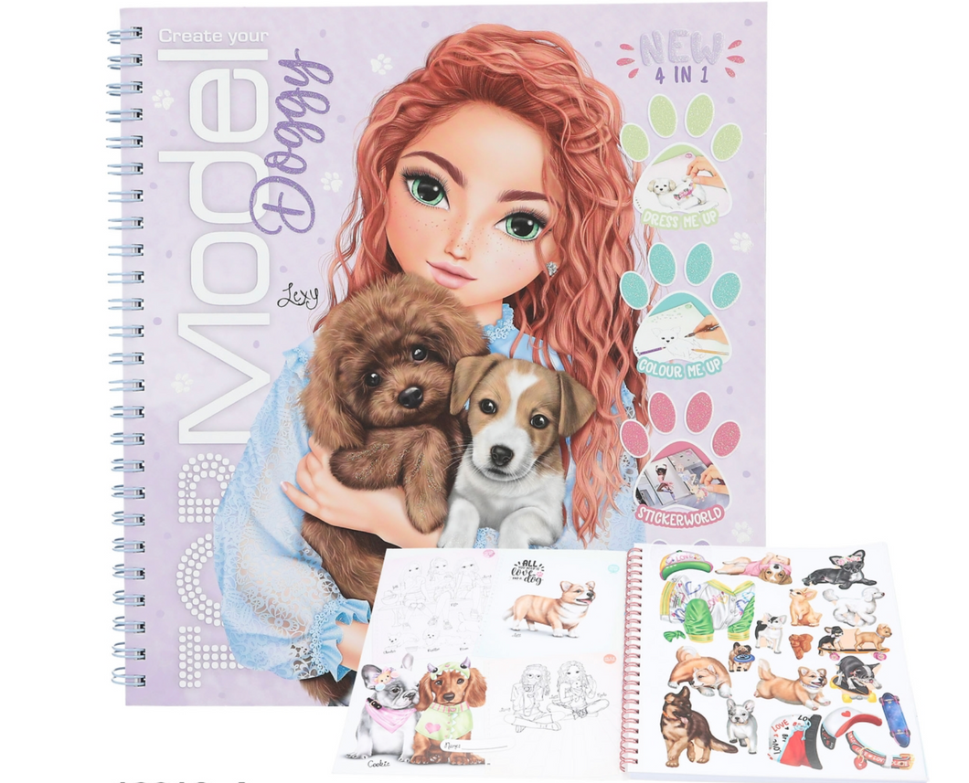 Top Model Doggy Colouring Book The Bubble Room Toy Store Dublin