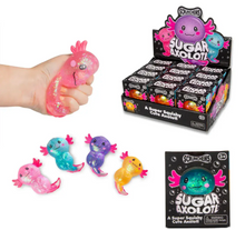 Load image into Gallery viewer,  Scrunchems Suger Axolotl Squishy The Bubble Room Toy Store Dublin