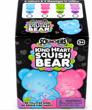 Load image into Gallery viewer, Scrunchems Kind Heart Squish Bear The Bubble Room Toy Store Dublin