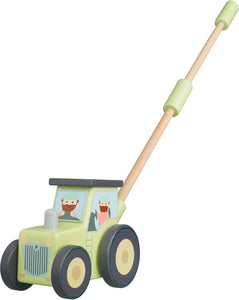Orange Tree Tractor Toy Push Along The Bubble Room Toy Store Dublin