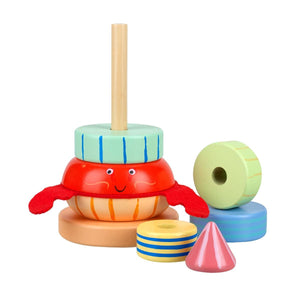 Orange Tree Hermit Crab Stacking Ring The Bubble Room Toy Store Dublin