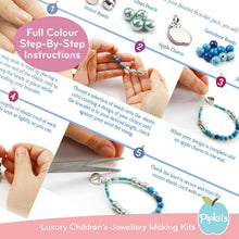 Load image into Gallery viewer, Pipkits Blueberry Beaded Bracelet Kit The Bubble Room Toy Store Dublin