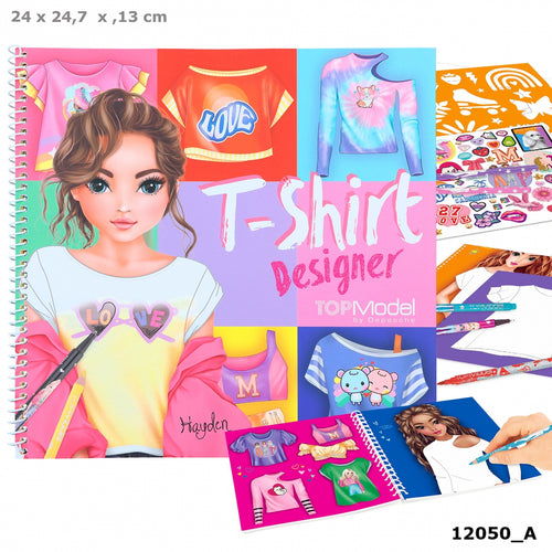 Top Model Colouring Book T-Shirt Designer The Bubble Room Toy Store Dublin