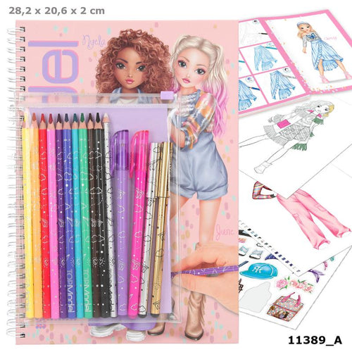 Top Model Colouring Book With Pen Set