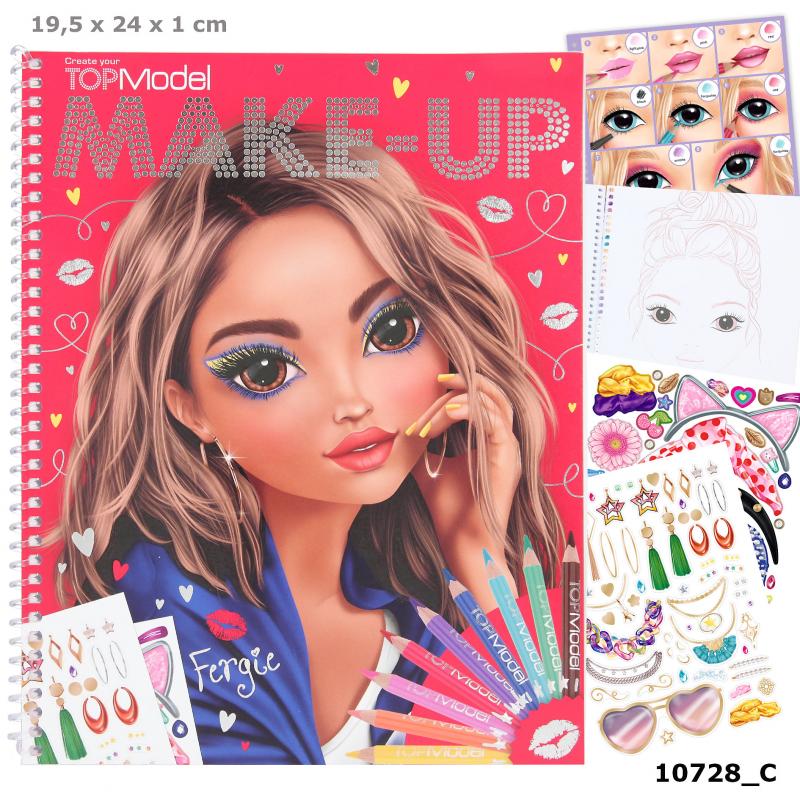 Top Model Make Up Colouring book