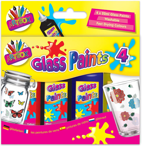 Artbox Glass Set Painting Kit Box of 4 The Bubble Room Art & Craft Store Dublin