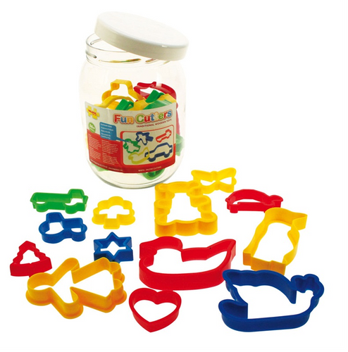 Bigjigs Jar of 24 Pastry Cutters The Bubble Room Toy Store Dublin