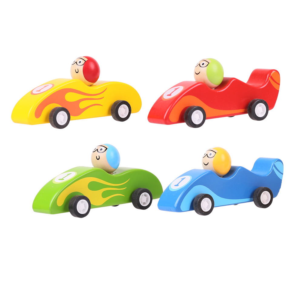 Bigjigs Pull Back  Hot Rods The Bubble Room Toy Store Dublin