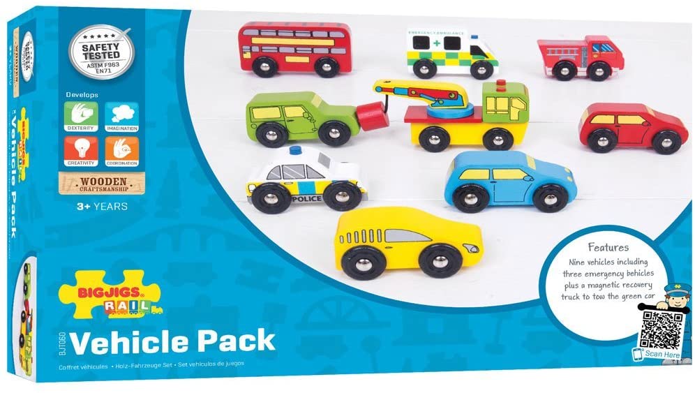 Bigjigs Vehicle Pack The Bubble Room Toy Shop Skerries Dublin
