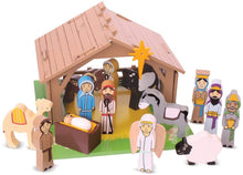 Load image into Gallery viewer, Bigjigs Toys Wooden Nativity Set The Bubble Room Toy Store Dublin