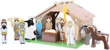 Load image into Gallery viewer, Bigjigs Toys Wooden Nativity Set The Bubble Room Toy Store Dublin