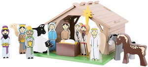 Bigjigs Toys Wooden Nativity Set The Bubble Room Toy Store Dublin