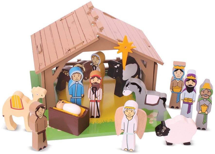 Bigjigs Toys Wooden Nativity Set The Bubble Room Toy Store Dublin