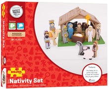 Load image into Gallery viewer, Bigjigs Toys Wooden Nativity Set The Bubble Room Toy Store Dublin