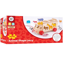 Load image into Gallery viewer, Bigjigs Animal Shape Lorry The Bubble Room Toy Store Dublin Ireland