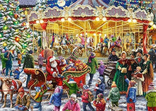 Load image into Gallery viewer, Falcon The Christmas Carousel 2 X 1000 piece Jigsaw Puzzles The Bubble Room Toy Store Dublin