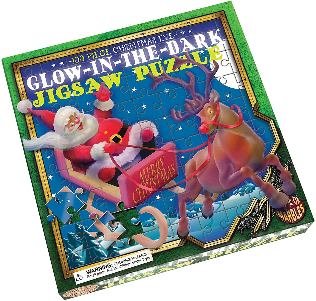 House of Marbles Glow in The Dark Christmas Eve Puzzle