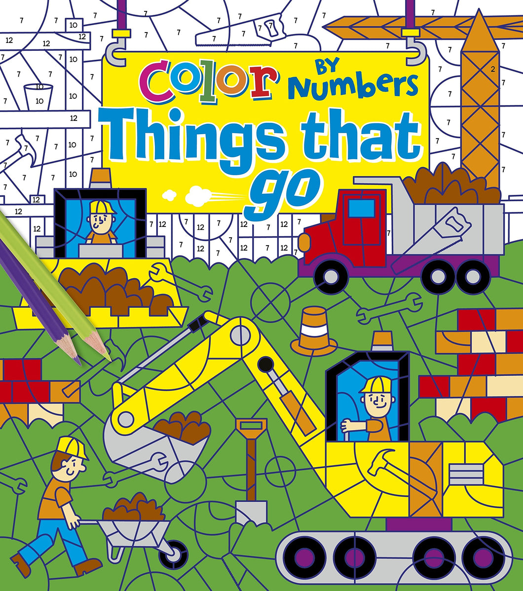 Colour By Numbers Things That Go The Bubble Room Book Store Dublin