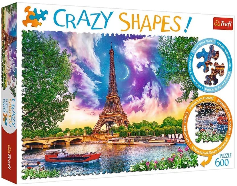 Crazy Shapes Sky over Paris Puzzle 600 piece