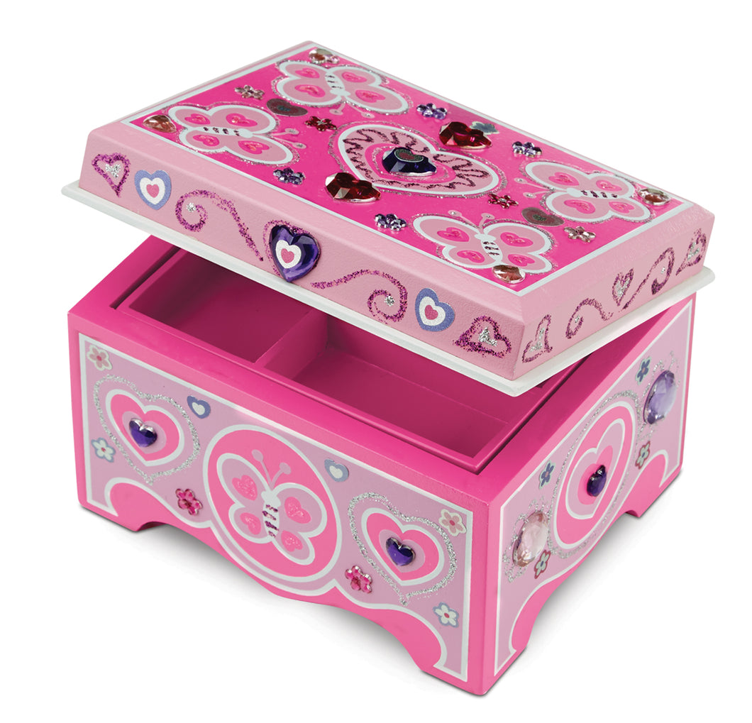 Melissa & Doug Decorate Your Own Wooden Jewellery Box The Bubble Room Toy Store Dublin