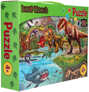 Depesche  Jigsaw Puzzle 50 Pieces Dino World The Bubble Room Toy Store Dublin