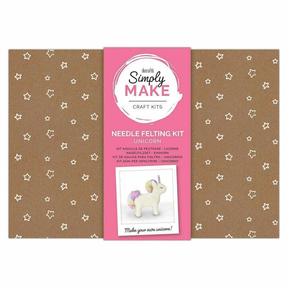 Docraft  Create Your Own Unicorn Needle Felting Kit The Bubble Room Toy Store Dublin