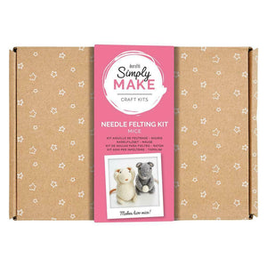 Docrafts Simply Make Needle Felting Kit  Mice The Bubble Room Toy store Dublin
