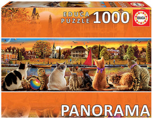 Educa Cats on the Quay 1000 piece Jigsaw Puzzle The Bubble Room Toy Store Dublin