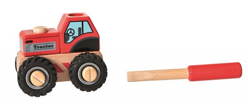 Egmont Wooden Tractor to Screw The Bubble Room Toy Store Dublin