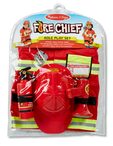 Melissa & Doug Fire Chief Role Play Costume The Bubble Room Toy Store Dublin