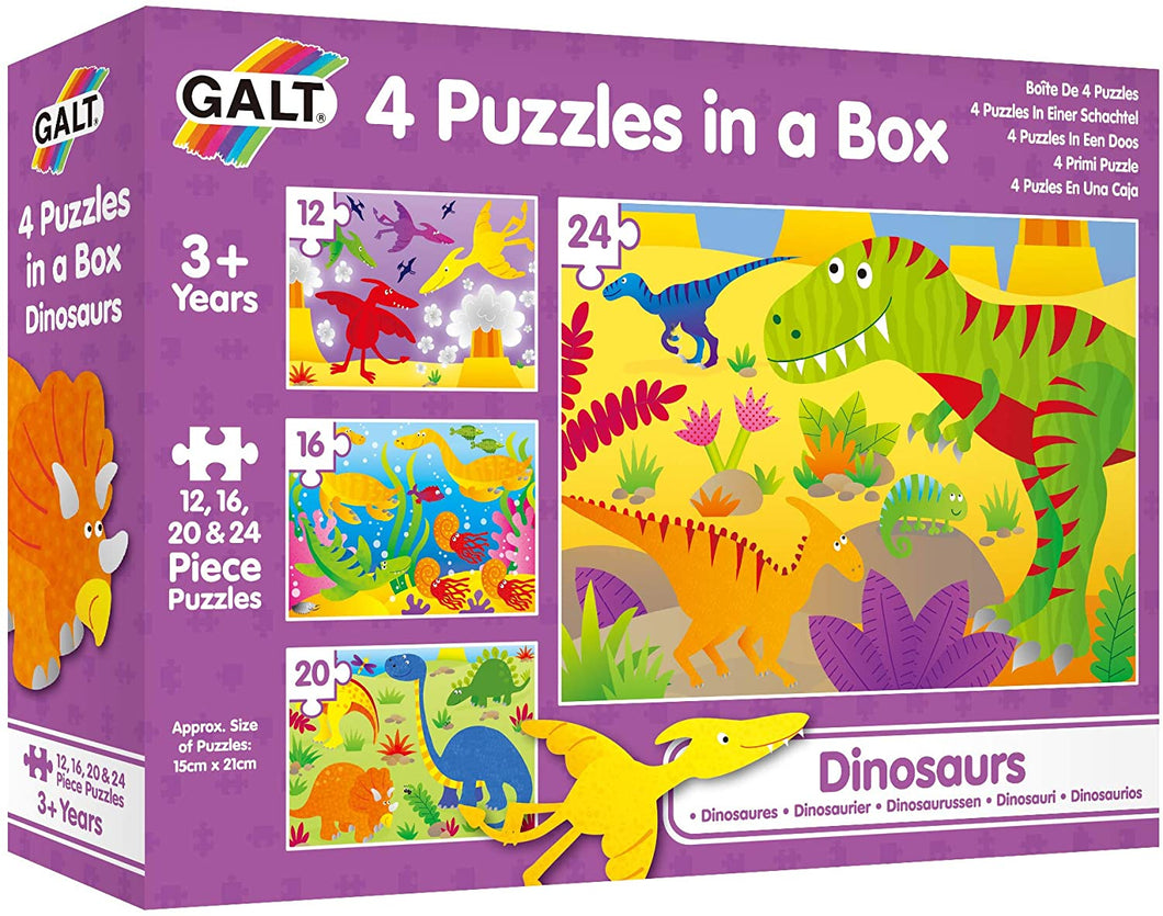 Galt Toys 4 Puzzles in a Box  Dinosaurs The Bubble Room Toy Store Dublin Ireland