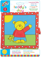 Load image into Gallery viewer, Galt Toys Teddys Day Cloth Book The Bubble Room Toy Store Dublin